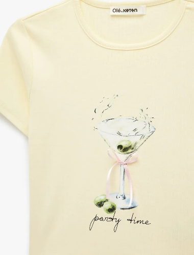 Resim Koton Kadın T-shirt 6SAL10103IK