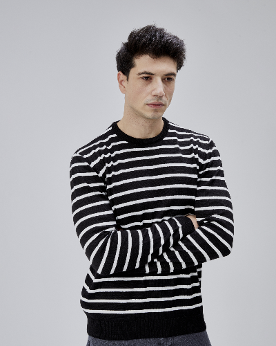 Resim Paul&More Erkek Triko Kazak K-16443 O Yaka