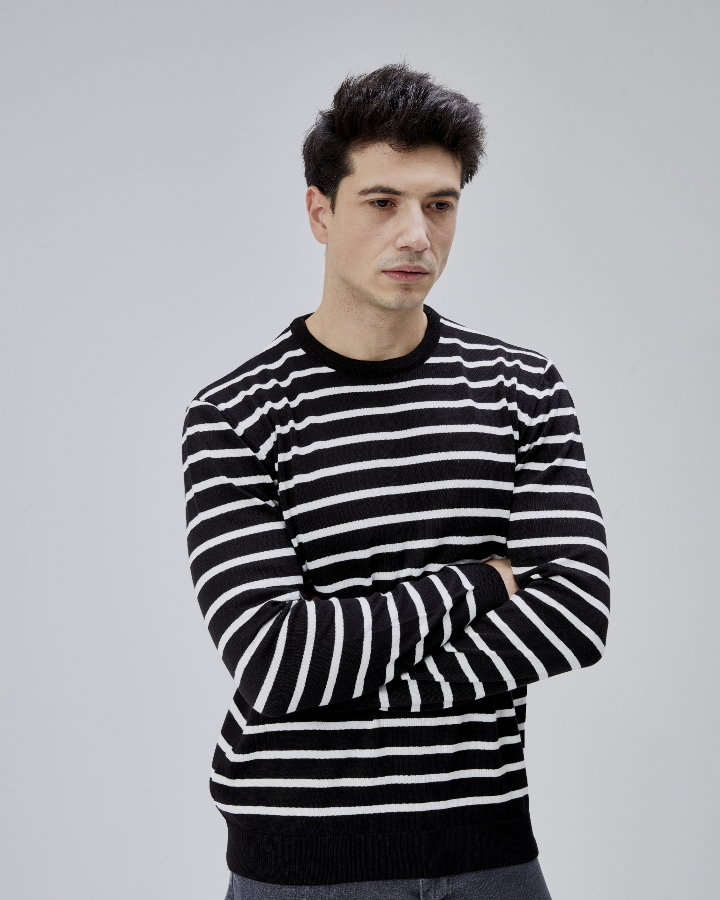 Resim Paul&More Erkek Triko Kazak K-16443 O Yaka