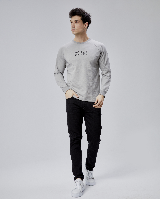 Resim Paul&More Erkek Sweat Pozitif Baskı Reglan Kol Bürümcük