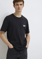 Resim Mavi Logo Erkek T-shirt M0611714-900