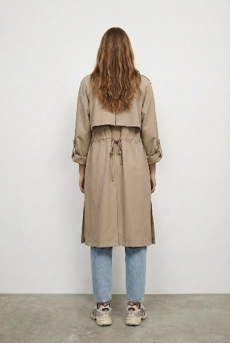 Resim QUZU Kadın Pardesü / Trençkot