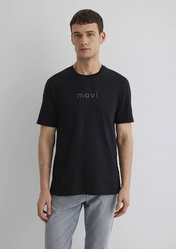 Resim Mavi Regular Erkek  T-shirt M0612732-900