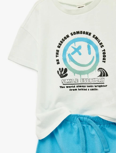 Resim Koton Erkek Bebek Şort Takım 6SMB10083TK