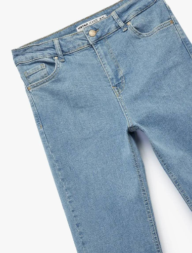 Resim Koton Kadın Jean Pantolon 6Wal40016Md
