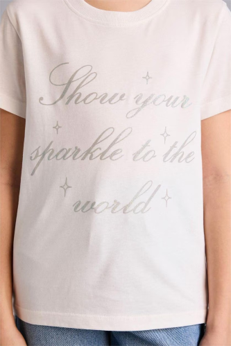 Resim Defacto Kız Çocuk T-shirt G1764A8/WT32