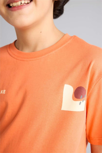Resim Defacto Erkek Çocuk T-shirt H4402A8/OG66