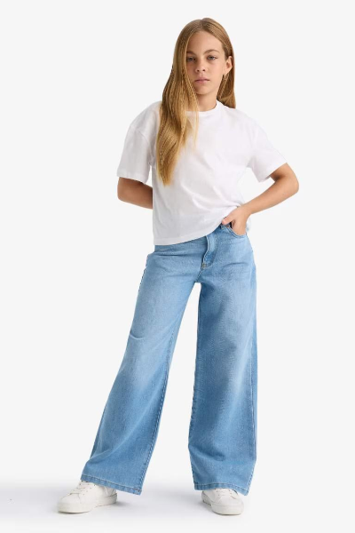 Resim Defacto Kız Çocuk  Jean Pantolon E5881A8/NM39