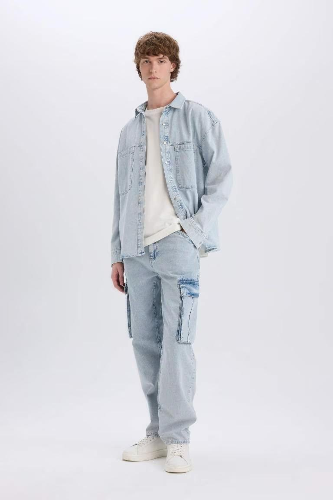 Resim Defacto Erkek Uzun Kol Gömlek D8333AX/NM63