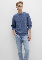 Resim Mavi Bisiklet Yaka Erkek Sweat M0S10369-70497