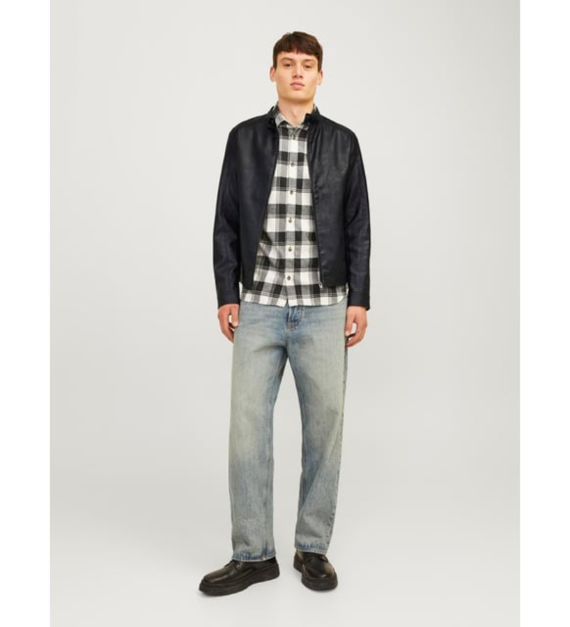 Resim Jack & Jones Jjedylan Clean Pu Jacket Noos Erkek Deri Mont ve Ceket 12261195