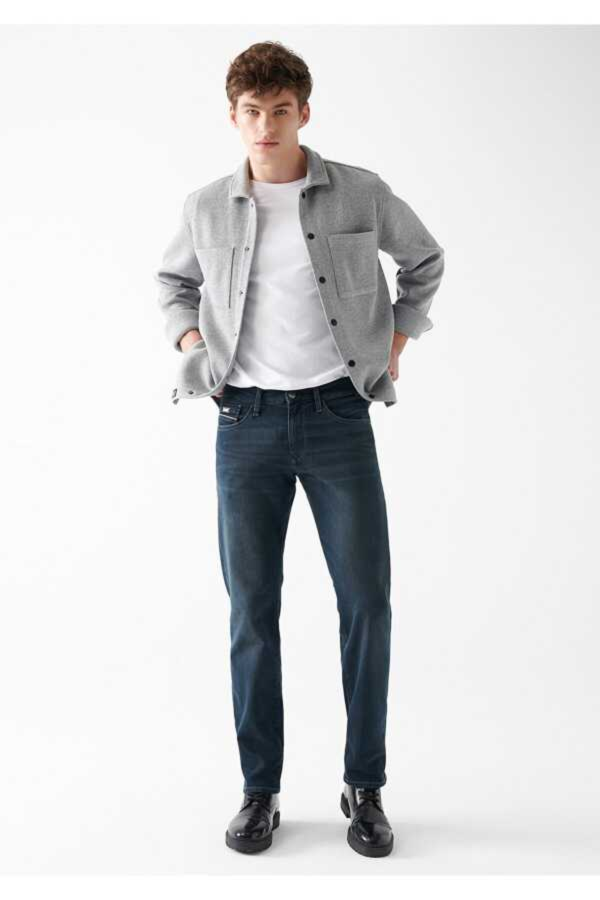 Resim Mavi Erkek Hunter Jean Pantolon M0020231891