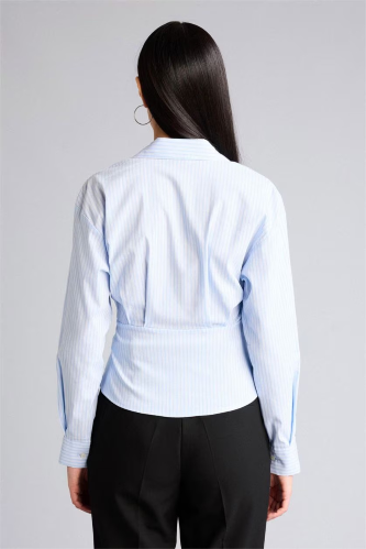 Resim Defacto Kadın Uzun Kol Gömlek F9765AX/BE791