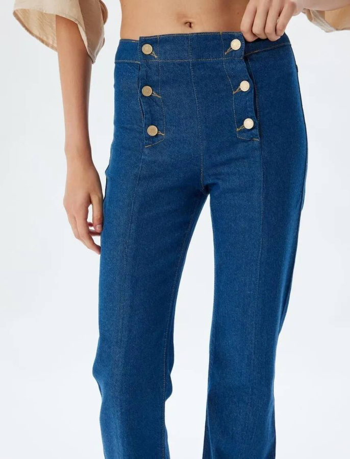 Resim Koton Kadın Jean Pantolon 5WAL40182MD