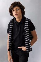 Resim Defacto Erkek Çocuk T-shirt K1689A6/BK81