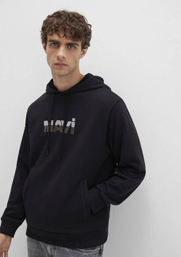 Resim Mavi Kapüşonlu Erkek Sweat M0S10395-900