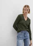 Resim Mavi V Yaka Kadın Kazak M1710340-71551