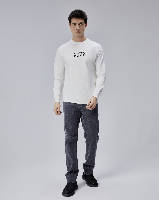 Resim Paul&More Erkek Sweat Pozitif Baskı Reglan Kol Bürümcük