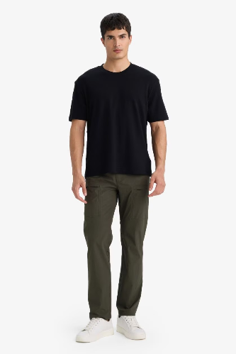 Resim Defacto Erkek T-shirt E7961AX/BK81