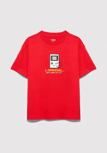 Resim Mavi Erkek Çocuk Tişört M6610416-70478