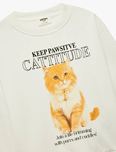 Resim Koton Kız Çocuk Sweat 6WKG10364AK