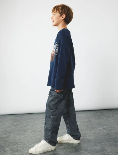 Resim Koton Erkek Çocuk Jean Pantolon 6WKB40037TD