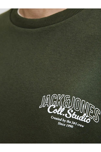 Resim Jack & Jones Jjmakoto Sweat Crew Neck Erkek Sweat 12278601