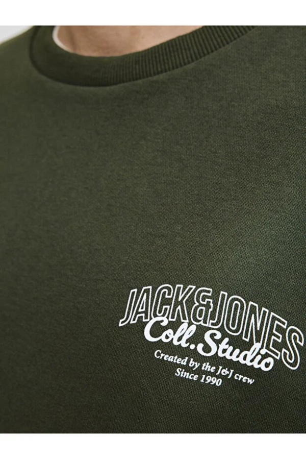 Resim Jack & Jones Jjmakoto Sweat Crew Neck Erkek Sweat 12278601