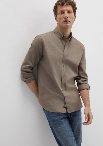 Resim Mavi Erkek Uzunkol Gömlek M0211192-83866