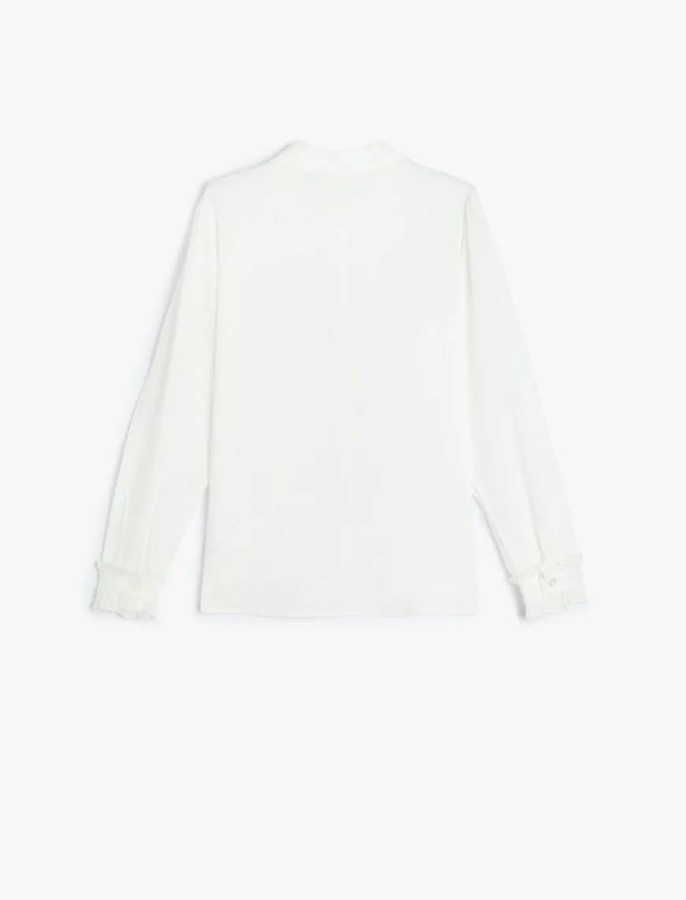 Resim Koton Kız Çocuk Uzun Kol Gömlek 5SKG60129AW