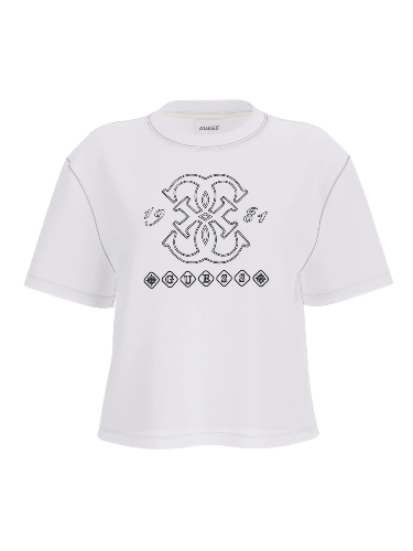 Resim Guess Athleisure  Kadın  T-shirt V6GI10K2977-G011 Gabı Ss Cn T-Shırt