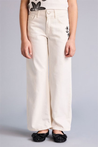 Resim Defacto Kız Çocuk Kanvas Pantolon G7579A8/WT34