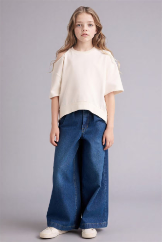 Resim Defacto Kız Çocuk T-shirt G8637A8/ER105