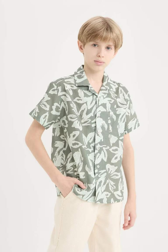 Resim Defacto Erkek Çocuk Kısa Kol Gömlek D7779A8/KH430