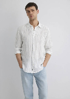 Resim Mavi Çizgili Erkek Gömlek M0211665-90898