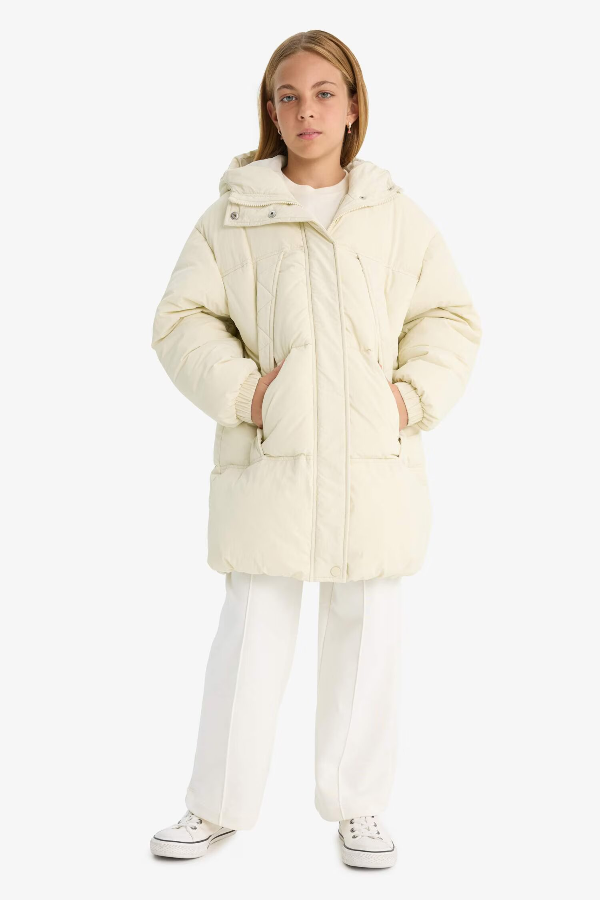 Resim Defacto Kız Çocuk Mont E8904A8/BG712