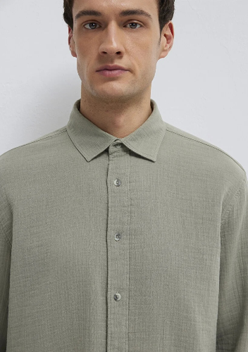 Resim Mavi Erkek Uzun Kol Gömlek M0211518-71484