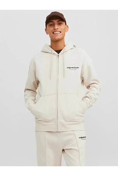 Resim Jack & Jones Jorvesterbro Sweat Zıp Hood Noos Erkek Sweat 12241691