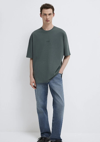 Resim Mavi Erkek T-shirt M0613093-71598