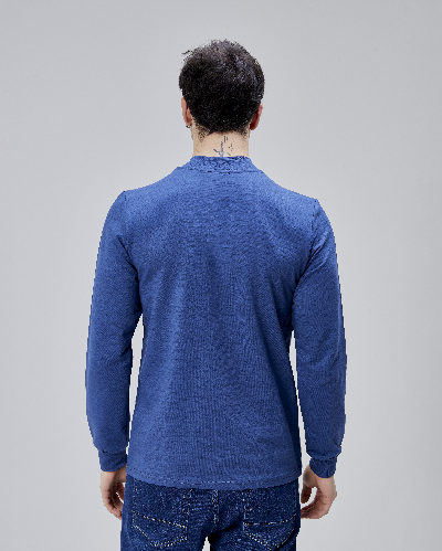 Resim Paul&More Erkek Sweat Be Afraid  Baskı Parçalı Yarım Fermuarlı