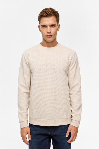 Resim SW2013700005 O Yaka Waffle Erkek Sweat