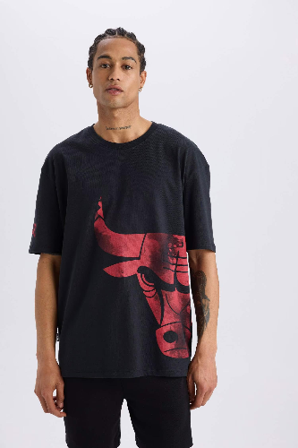 Resim Defacto Erkek  T-shirt B3889AX/BK34