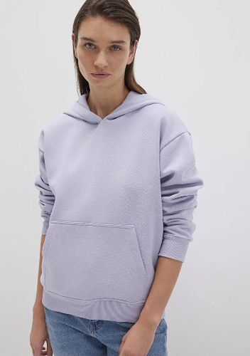 Resim Mavi Kapüşonlu Kadın Sweatshirt M167299-70531