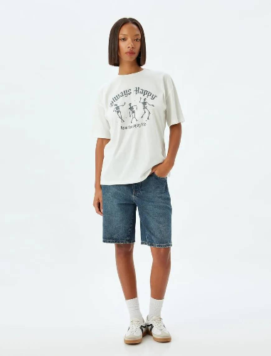 Resim Koton Kadın T-shirt 5SAL10234IK