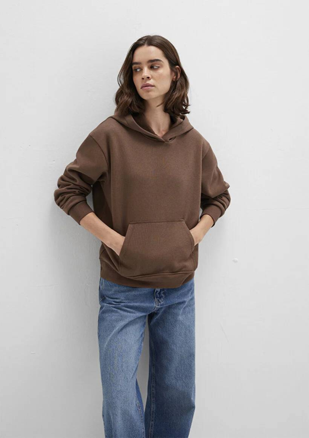 Resim Mavi Kapüşonlu Kadın Sweatshirt M167299-81959