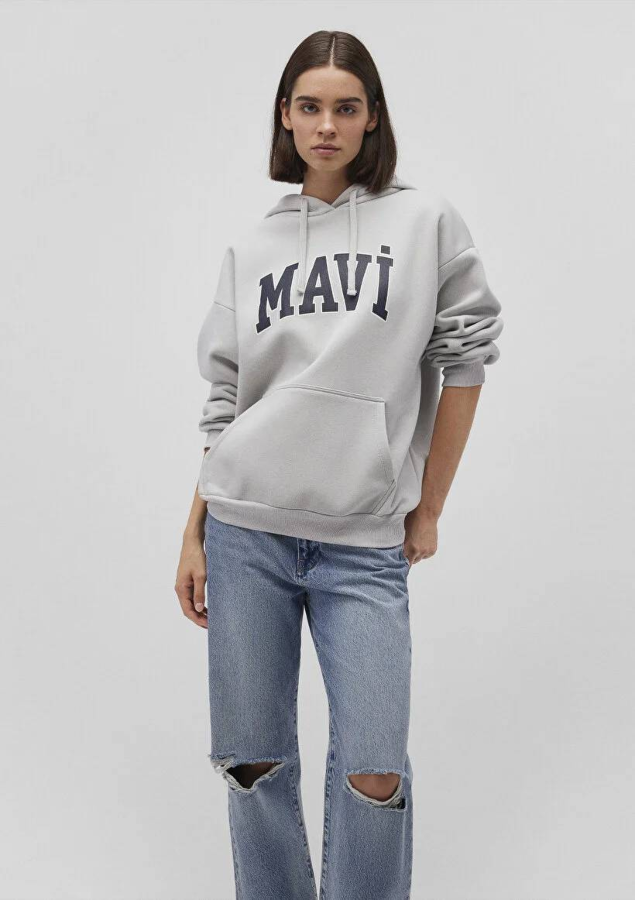 Resim Mavi Logo Kadın Sweat M1600361-34322