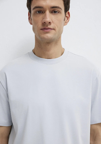 Resim Mavi Erkek T-shirt M0613199-70802