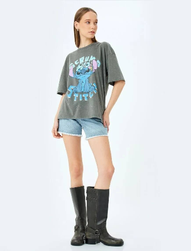 Resim Koton Kadın T-shirt 5SAL10146IK