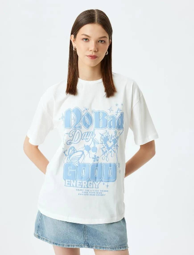 Resim Koton Kadın T-shirt 5SAL10123IK