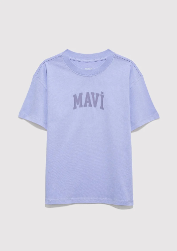 Resim Mavi Kız Çocuk T-shirt M7610467-70545